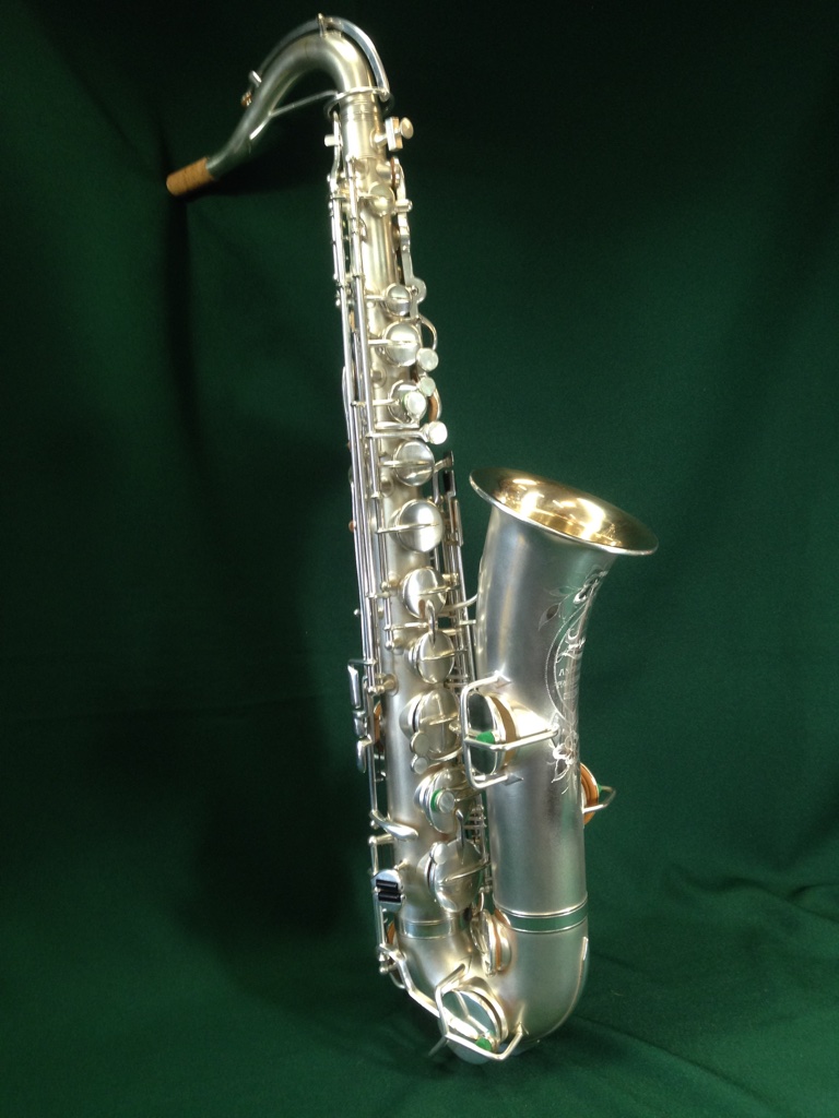 Lyon & Healy produce some of their own instruments using other manufacturer's parts. This may have been built by L&H using Martin parts or it may have been built by Martin. There aren't any real serial number records but the expert sax historians extrapolated that in 1911 the last documented L&H "own-make" was produced with a serial number of 11xxx. This one has a serial number of 12xxx. So, It's probably circa 1912. after shot